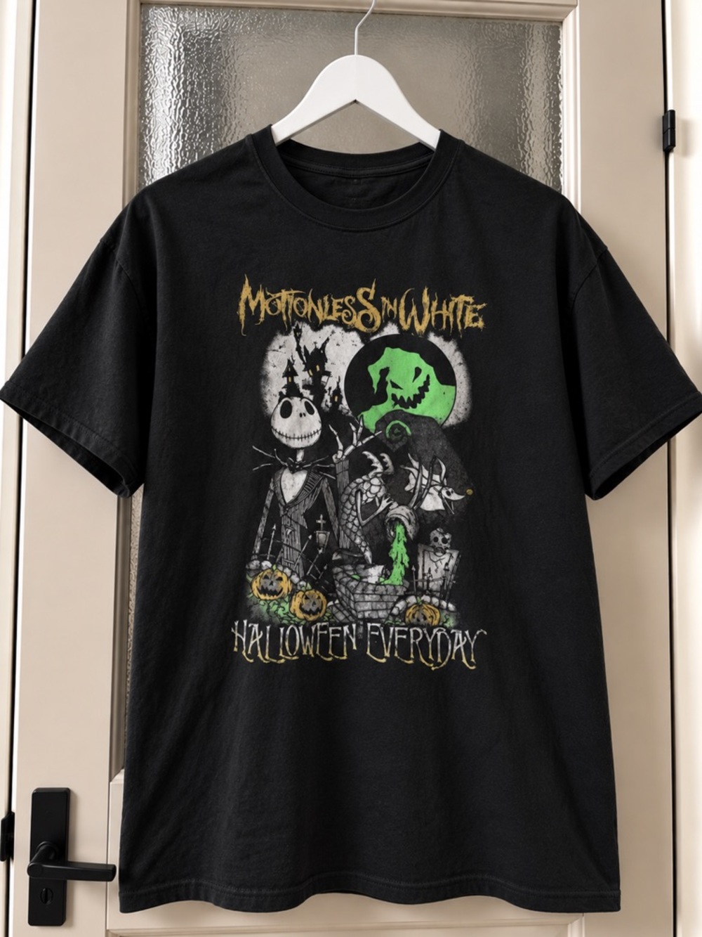 Motionless In White Halloween Everyday Graphic Black T-Shirt